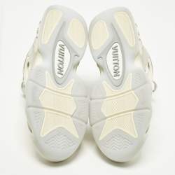 Pre Owned Louis Vuitton Trainer 2 Size 43 Tricolor Leather and Nubuck Leather High Top Sneakers