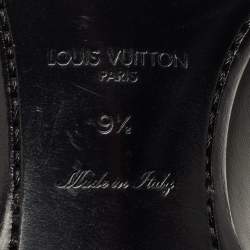 Pre Owned Louis Vuitton Sorbonne Size 43.5 Black Leather Loafers