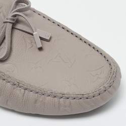 مملوكة مسبقًا Louis Vuitton Driver Size 43 Grey Antarctica Monogram Leather Loafers