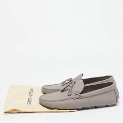 مملوكة مسبقًا Louis Vuitton Driver Size 43 Grey Antarctica Monogram Leather Loafers