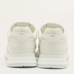 مملوكة مسبقًا Louis Vuitton Run Away Size 41.5 White Monogram Embossed and Epi Leather Sneakers
