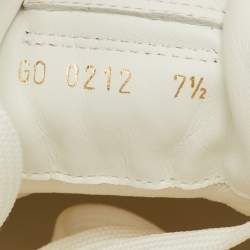 مملوكة مسبقًا Louis Vuitton Run Away Size 41.5 White Monogram Embossed and Epi Leather Sneakers