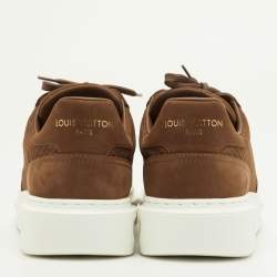 مملوكة مسبقًا Louis Vuitton Beverly Hills Size 41 Brown Epi Nubuck Leather Sneakers
