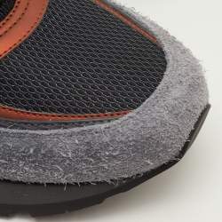 Pre Owned Louis Vuitton Run Away Size 41.5 Multicolor Epi Leather, Fabric and Suede Sneakers