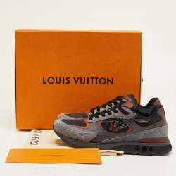 Pre Owned Louis Vuitton Run Away Size 41.5 Multicolor Epi Leather, Fabric and Suede Sneakers