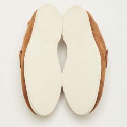 مملوكة مسبقًا حذاء لوي فيتون ايستيت سويدي بني سهل الارتداء مقاس 41.5