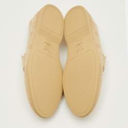 مملوكة مسبقًا حذاء لوفرز لوي فيتون سليب أون قماش مونوغرام بيج مقاس 41