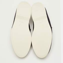 Pre Owned Louis Vuitton Estate Size 41.5 Navy Blue Suede Slip On Loafers