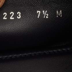 Pre Owned Louis Vuitton Estate Size 41.5 Navy Blue Suede Slip On Loafers