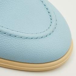 مملوكة مسبقًا Louis Vuitton Estate Size 41.5 Light Blue Leather Slip On Loafers