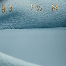 مملوكة مسبقًا Louis Vuitton Estate Size 41.5 Light Blue Leather Slip On Loafers