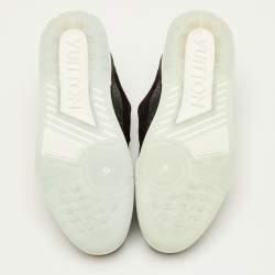 مملوكة مسبقًا حذاء رياضي لوي فيتون مدرب ال في مونوجرامي أسود مخمل و قماش منخفض من أعلى مقاس 41