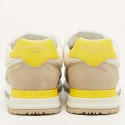 مملوكة مسبقًا حذاء رياضي لوى فيتون ران أواي متعددة الألوان قماش مونوغرام، جلد، وجلد شامواه مقاس 41