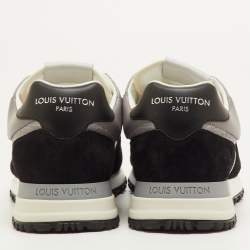 Pre Owned حذاء رياضي لوي فيتون قماش أحادي اللون رمادي / أسود جلد وشمواه مقاس 41