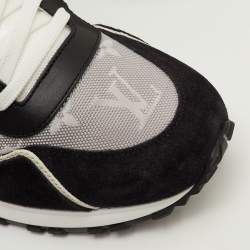 Pre Owned حذاء رياضي لوي فيتون قماش أحادي اللون رمادي / أسود جلد وشمواه مقاس 41