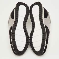 Pre Owned حذاء رياضي لوي فيتون قماش أحادي اللون رمادي / أسود جلد وشمواه مقاس 41