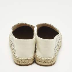 مملوكة مسبقًا Louis Vuitton Bidart Size 40 Beige Mini Lin Canvas Slip On Espadrilles