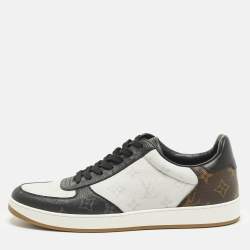Pre Owned Louis Vuitton Rivoli Size 42.5 Multicolor Monogram Canvas Low Top Sneakers