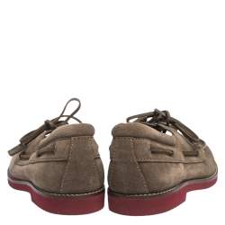 Pre Owned حذاء دربي لوي فيتون أربطة سويدي بني مقاس 41.5