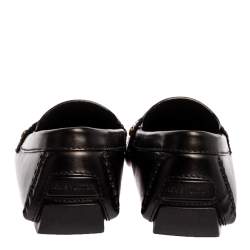 Pre Owned حذاء موكاسين لوى فيتون "مونتيغن" جلد بني داكن مقاس 43.5