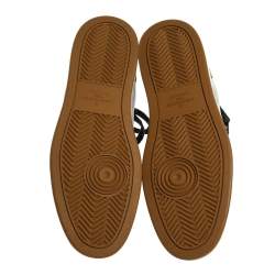 Pre Owned Louis Vuitton Tri color Monogram Canvas Rivoli Sneaker Boot Size 43