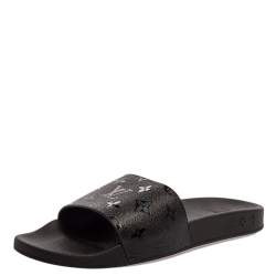 Waterfront sandals Louis Vuitton Black size 7 UK in Rubber - 35723558