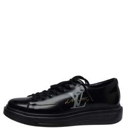 Louis Vuitton Men's Black Leather Beverly Hills Sneaker