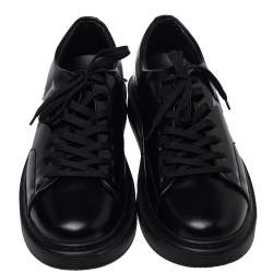 Pre Owned حذاء رياضي لوي فيتون بيفرلي هيلز جلد أسود مقاس 42