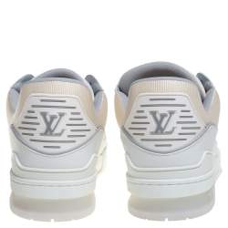 مملوكة مسبقًا Louis Vuitton White Leather Trainer Sneakers Size 43