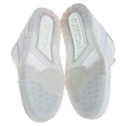 مملوكة مسبقًا Louis Vuitton White Leather Trainer Sneakers Size 43