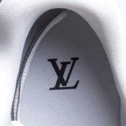 مملوكة مسبقًا Louis Vuitton White Leather Trainer Sneakers Size 43