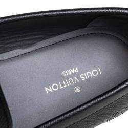 Pre Owned حذاء لوفرز لوى فيتون سليب أون سوربونا جلد أسود مقاس 41 