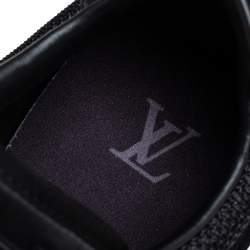Pre Owned Louis Vuitton Black Suede And Mesh Runner Sneakers Size 41