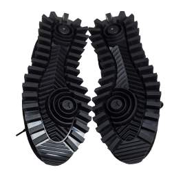 Pre Owned Louis Vuitton Black Suede And Mesh Runner Sneakers Size 41