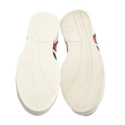 Pre Owned Louis Vuitton Multicolor Leather Lace Up Low Top Sneakers Size 44