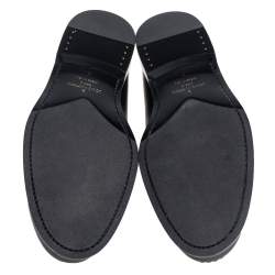 Pre Owned Louis Vuitton Black Leather Major Loafers Size 41