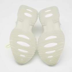 Pre Owned حذاء رياضي لوي فيتون رون أواى بالس شبك وجلد أبيض/أخضر مقاس 42