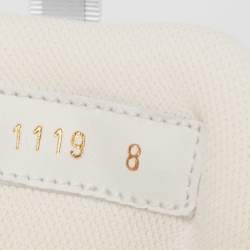 Pre Owned حذاء رياضي لوي فيتون رون أواى بالس شبك وجلد أبيض/أخضر مقاس 42