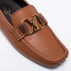 مملوكة مسبقًا حذاء لوفرز لوي فيتون مونت كارلو جلد بني مقاس 40