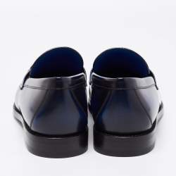 مملوكة مسبقًا Louis Vuitton Two Tone Leather Major Slip On Loafers Size 42