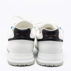 Pre Owned Louis Vuitton Tri-Color Leather and Printed Fabric Runaway Low-Top Sneakers Size 41.5