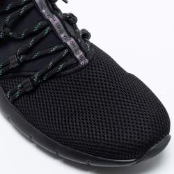 مملوكة مسبقًا حذاء رياضي لوي فيتون فاست لان شبكة وقماش أسود مقاس 41.5