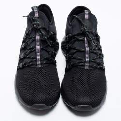 مملوكة مسبقًا حذاء رياضي لوي فيتون فاست لان شبكة وقماش أسود مقاس 41.5