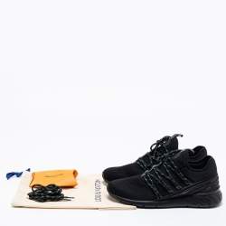 مملوكة مسبقًا حذاء رياضي لوي فيتون فاست لان شبكة وقماش أسود مقاس 41.5