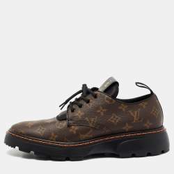 Louis Vuitton NBA Monogram Suede Lace-Up Boots