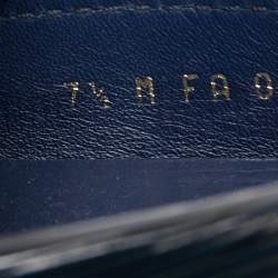 Pre Owned Louis Vuitton Navy Blue Leather Hockenheim Loafers Size 41.5