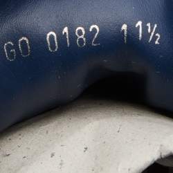 مملوكة مسبقًا Louis Vuitton Blue Damier Nubuck Leather and Suede Adventure Sneakers Size 45.5