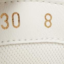 Louis Vuitton White Leather Luxembourg Sneakers Size 42