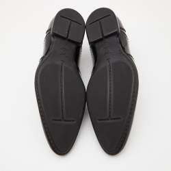 Louis Vuitton Black Patent Leather Lace Up Derby Size 42