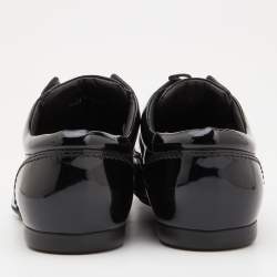 Louis Vuitton Black Patent Leather Lace Up Derby Size 42